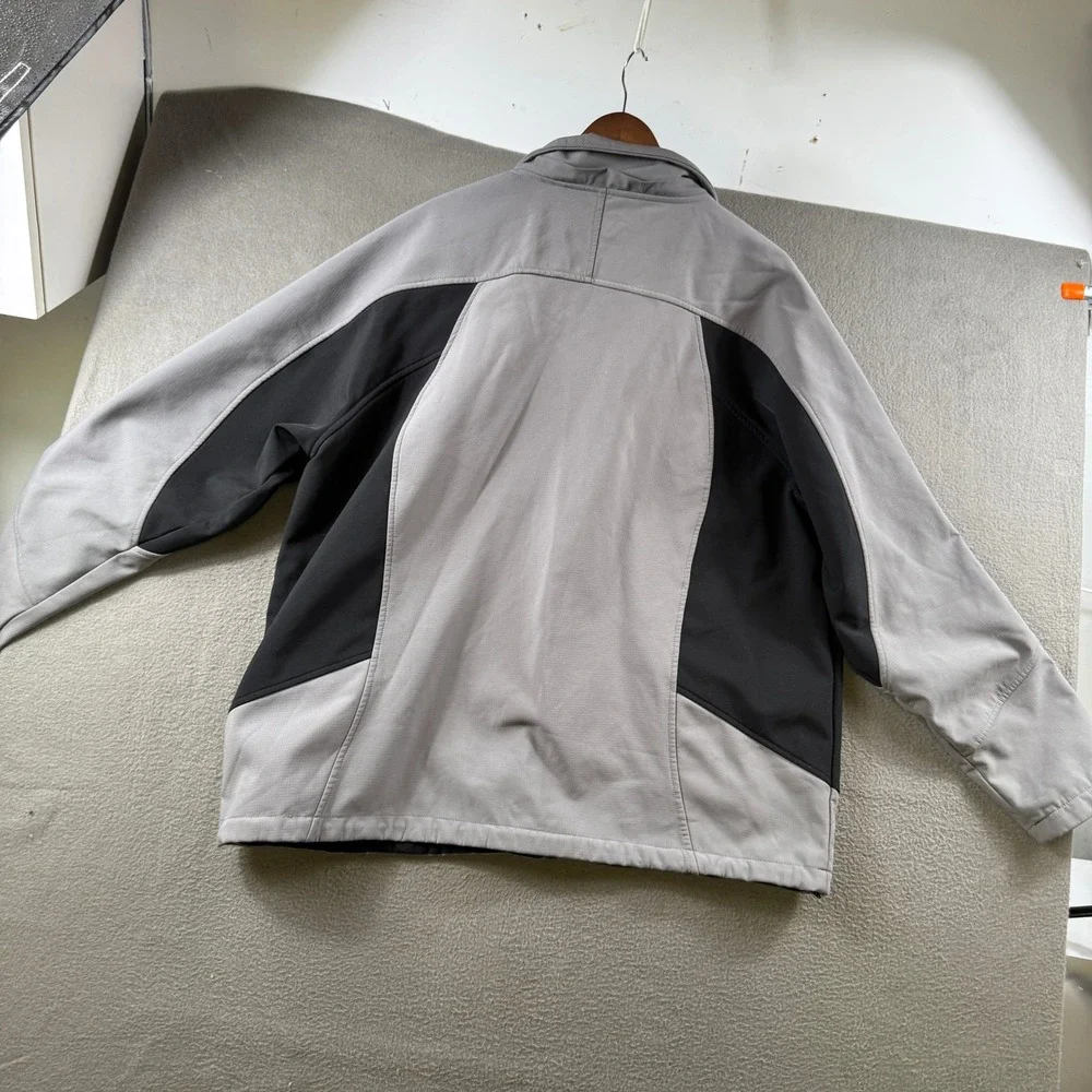 Browning Softshell Jacket Men 2XL Gray Black Full Zip Tactical Gorpcore Trail